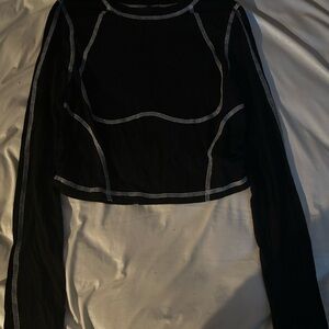 Black Long Sleeve Women's Top